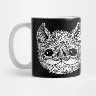 Bat Face b/w Mug